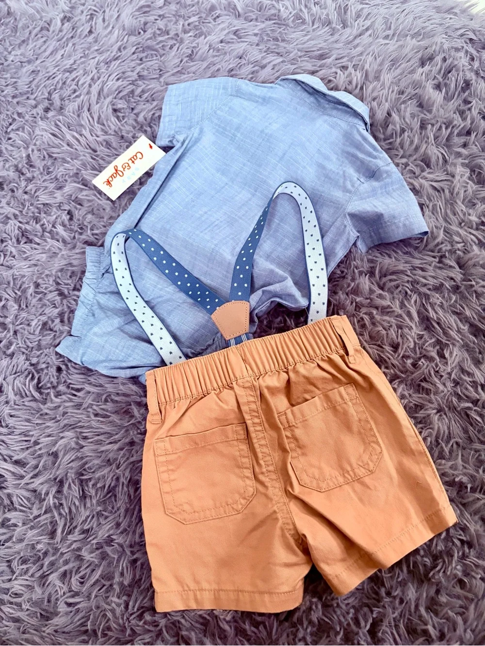 NWT Cat & Jack summer outfits size 3-6 mo baby boy (2 sets)